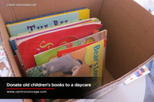 Donate old children's books to a daycare