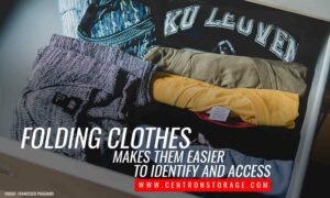 Folding clothes makes them easier to identify and access