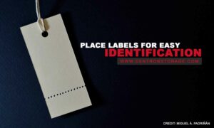 Place labels for easy identification