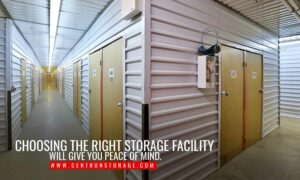 Choosing the right storage facility will give you peace of mind.