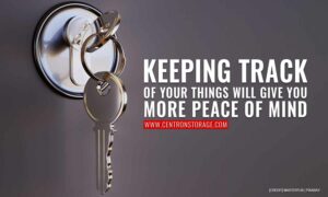 Keeping track of your things will give you more peace of mind