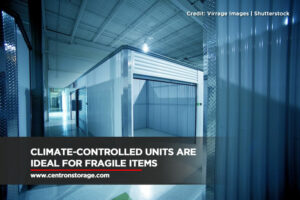 Climate-controlled units are ideal for fragile items