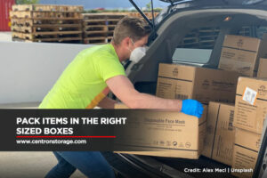 Pack items in the right sized boxes