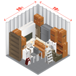 10 x 10 storage unit example