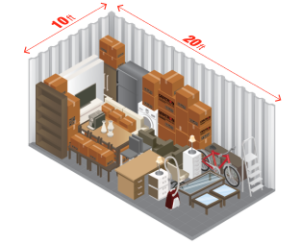 10 x 20 storage unit size example